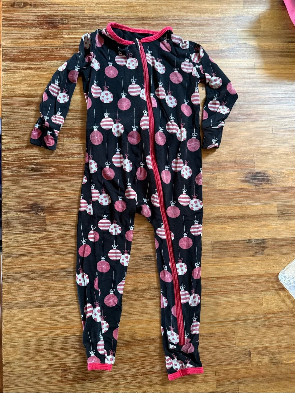 KicKee Pants 18-24M Christmas Ornament Footless Zip Pajamas